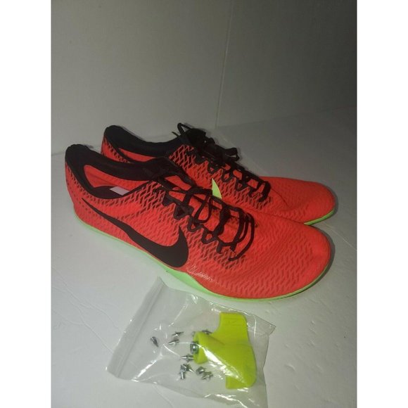Nike Shoes Nike Mamba V Distance Track Spikes Red Black Volt Poshmark